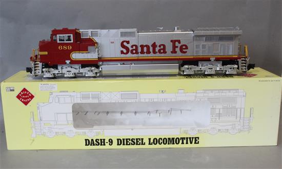 An Aristocraft G gauge Dash-9 diesel locomotive ART 23005, boxed